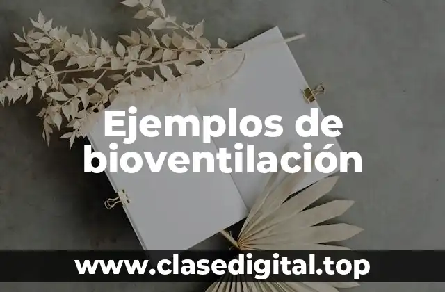 Ejemplos de bioventilación