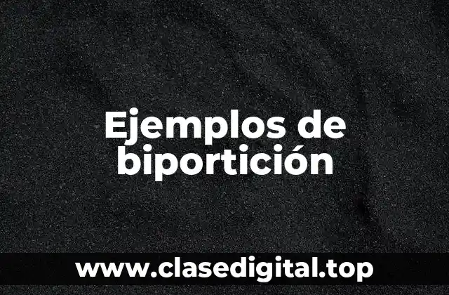 Ejemplos de biportición