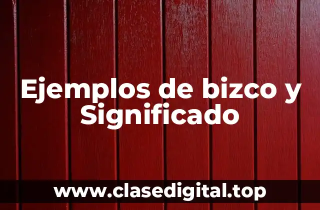 Ejemplos de bizco y Significado