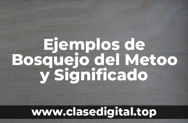 Ejemplos de Bosquejo del Metoo y Significado