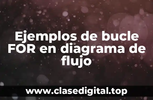 Ejemplos de bucle FOR en diagrama de flujo