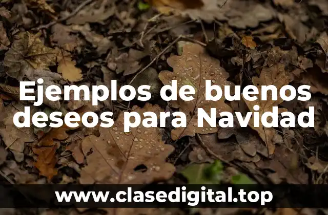 Ejemplos de buenos deseos para Navidad