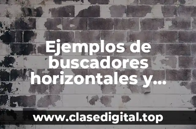 Ejemplos de buscadores horizontales y verticales en Excel