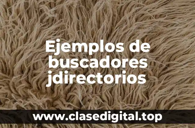 Ejemplos de buscadores jdirectorios