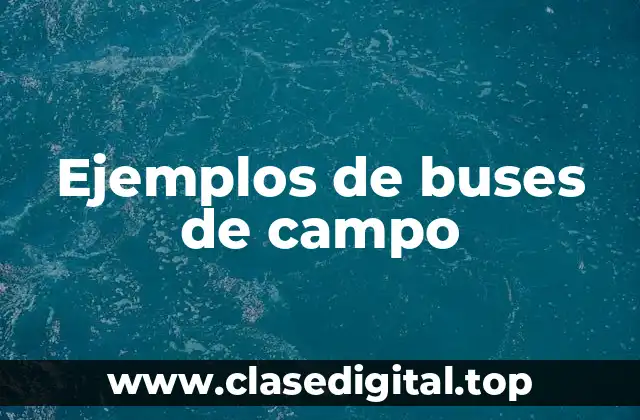 Ejemplos de buses de campo