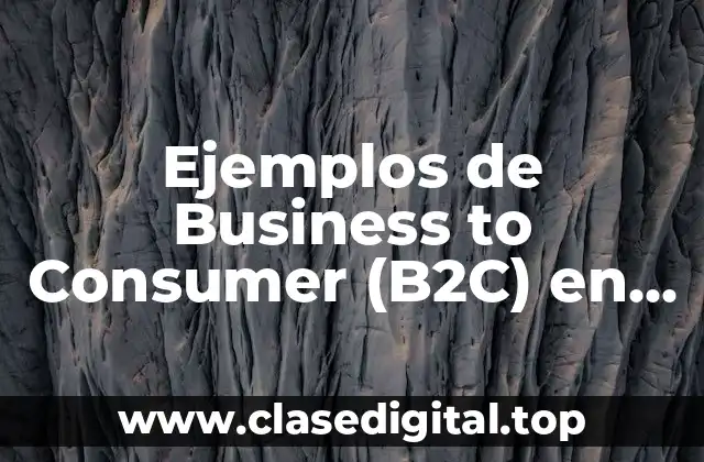 Ejemplos de Business to Consumer (B2C) en México y Significado