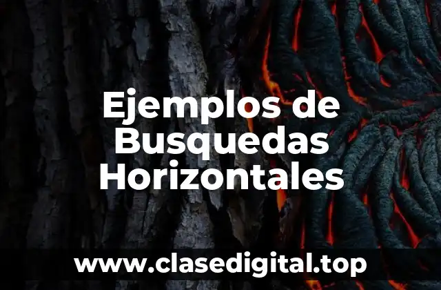 Ejemplos de Busquedas Horizontales