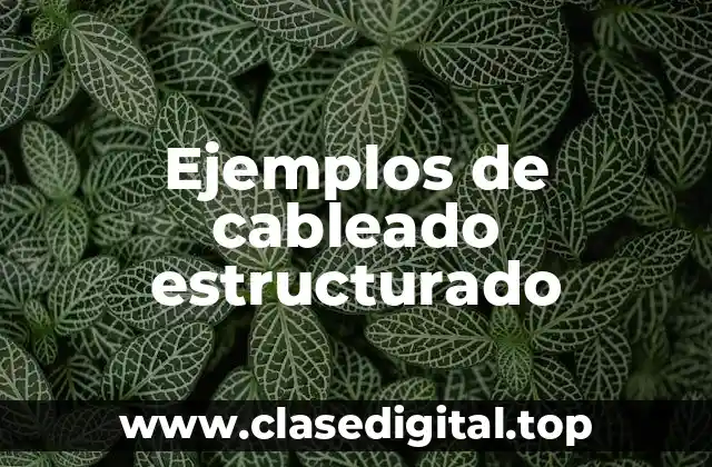 Ejemplos de cableado estructurado