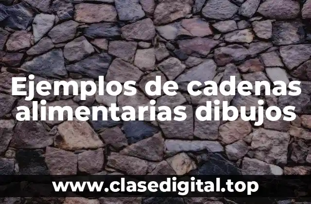 Ejemplos de cadenas alimentarias dibujos