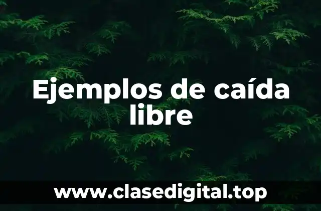 Ejemplos de caída libre