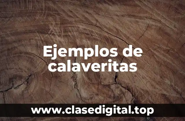 Ejemplos de calaveritas