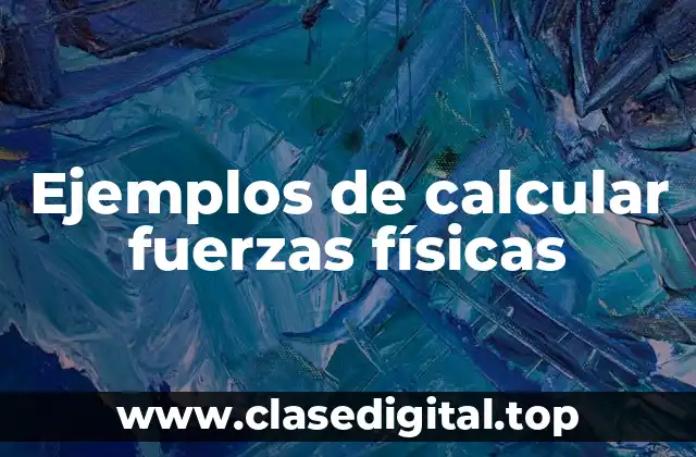 Ejemplos de calcular fuerzas físicas