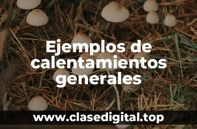 Ejemplos de calentamientos generales