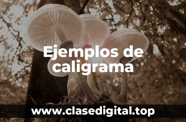 Ejemplos de caligrama