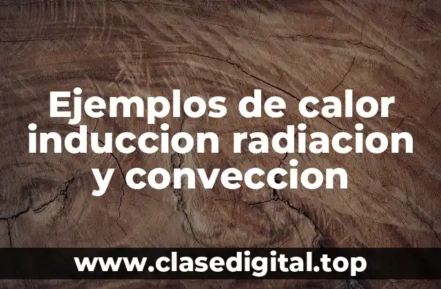 Ejemplos de calor inducido, radiación y convección