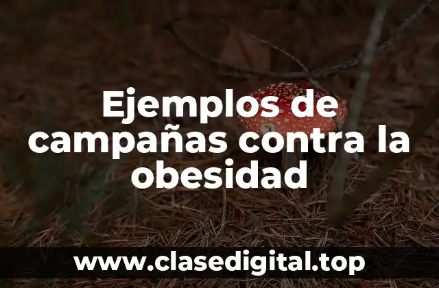 Ejemplos de campañas contra la obesidad