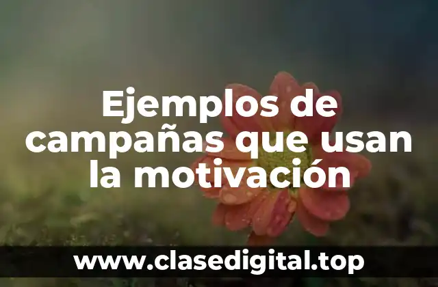 Ejemplos de campañas que usan la motivación