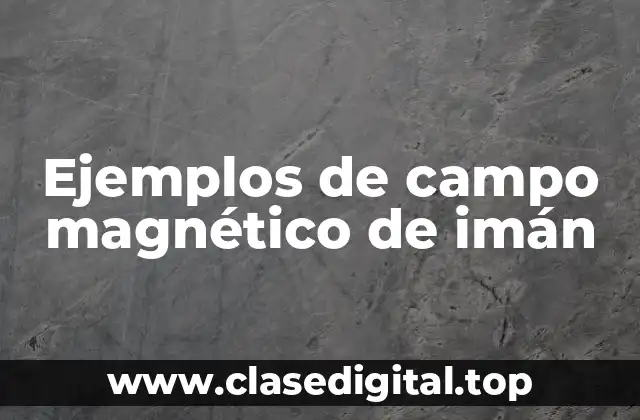 Ejemplos de campo magnético de imán