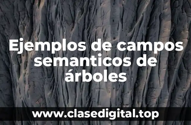 Ejemplos de campos semanticos de árboles