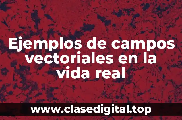 Ejemplos de campos vectoriales en la vida real