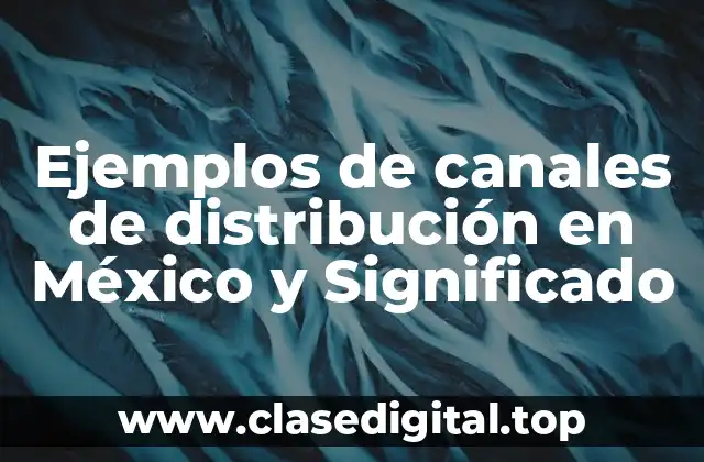 Ejemplos de canales de distribución en México y Significado