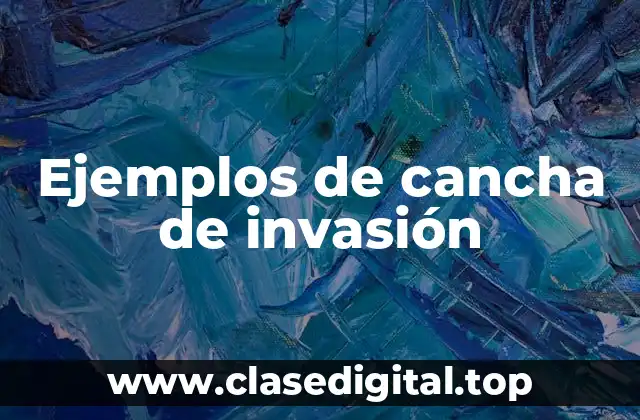 Ejemplos de cancha de invasión