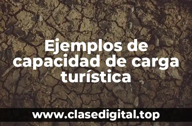Ejemplos de capacidad de carga turística