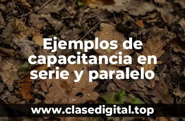 Ejemplos de capacitancia en serie y paralelo