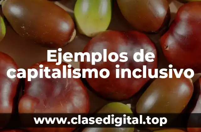 Ejemplos de capitalismo inclusivo