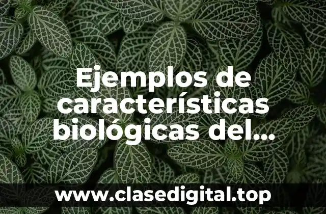 Ejemplos de características biológicas del adolescente