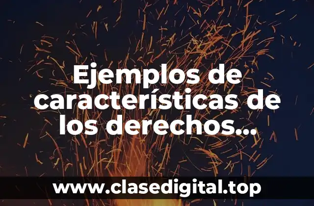 Ejemplos de características de los derechos humanos universales y Significado