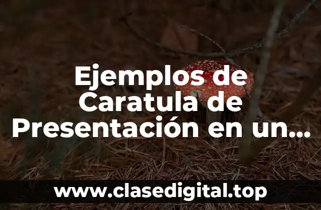 Ejemplos de Caratula de Presentación en un Diseño Autocad