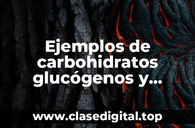 Ejemplos de carbohidratos glucógenos y Significado