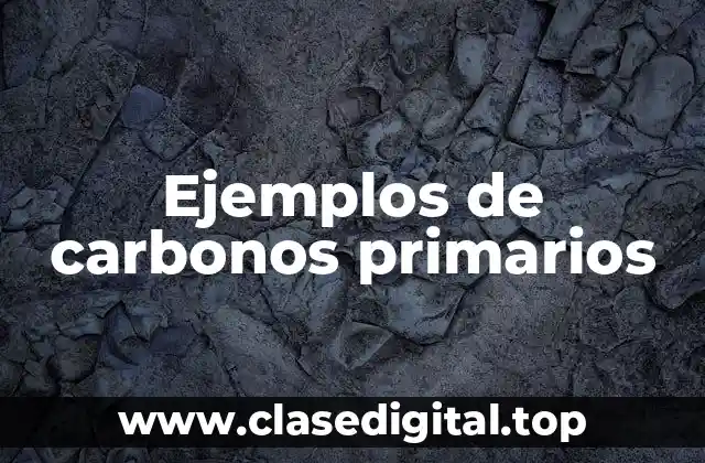 Ejemplos de carbonos primarios