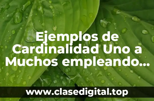 Ejemplos de Cardinalidad Uno a Muchos