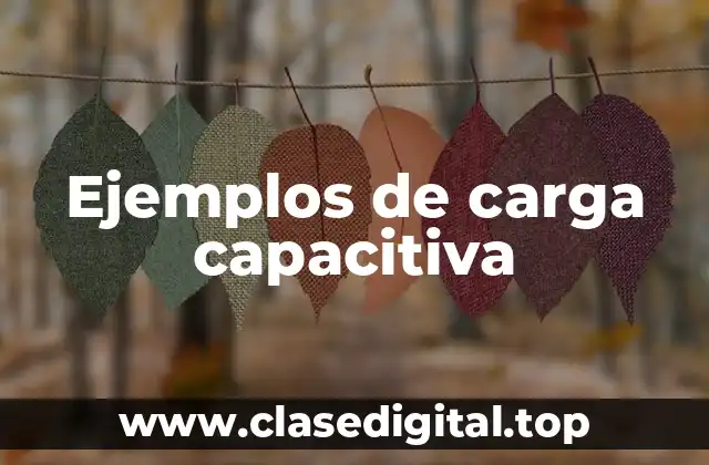 Ejemplos de carga capacitiva