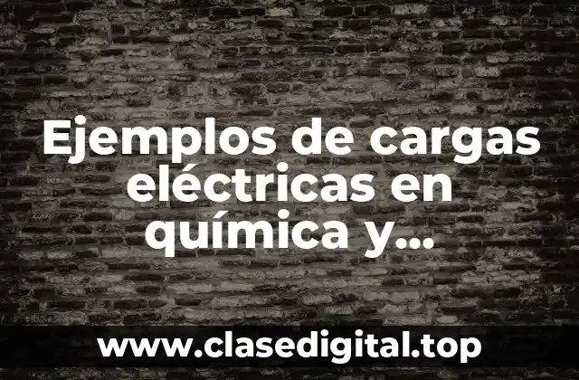 Ejemplos de cargas eléctricas en química y Significado
