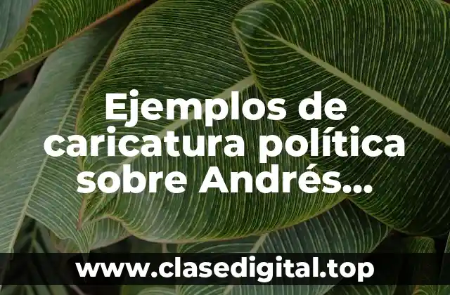 Ejemplos de caricatura política sobre Andrés Manuel López Obrador