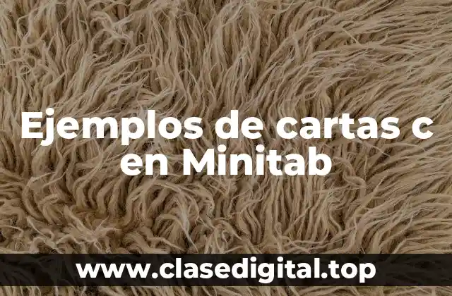 Ejemplos de cartas c en Minitab