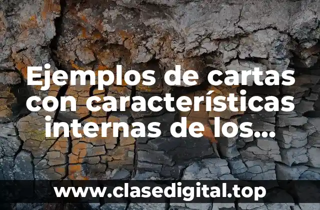 Ejemplos de cartas con características internas de los textos funcionales