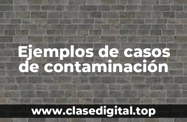 Ejemplos de casos de contaminación