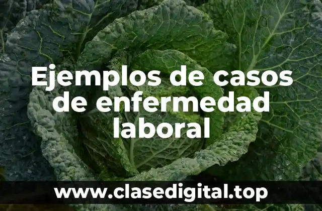 Ejemplos de casos de enfermedad laboral
