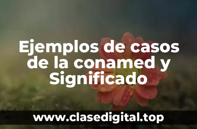 Ejemplos de casos de la conamed y Significado