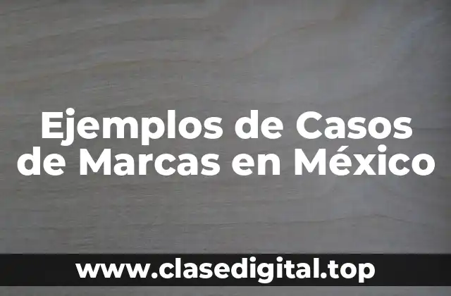 Ejemplos de Casos de Marcas en México