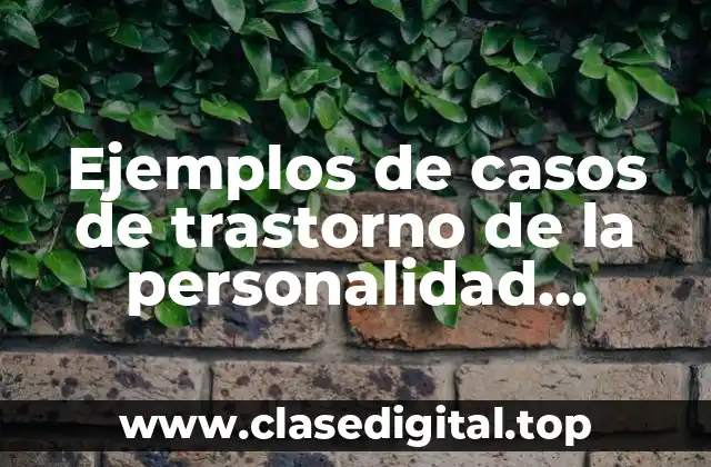 Ejemplos de casos de trastorno de la personalidad esquizoide
