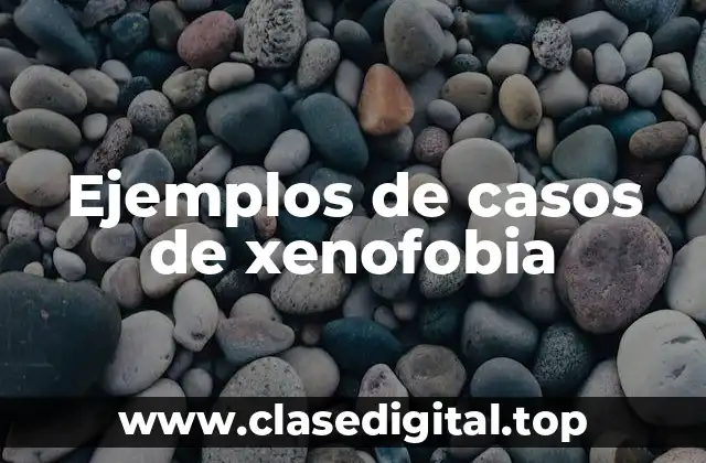 Ejemplos de casos de xenofobia