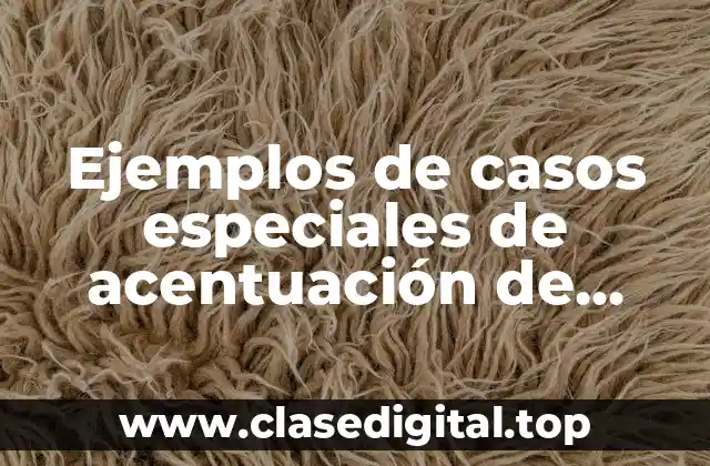 Ejemplos de casos especiales de acentuación de palabras compuestas