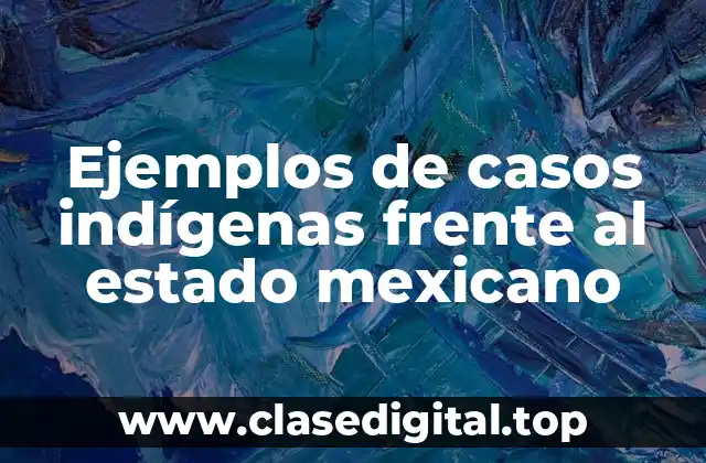 Ejemplos de casos indígenas frente al estado mexicano