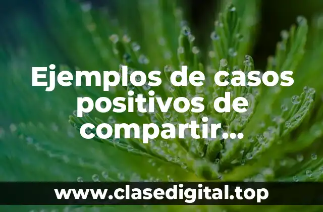 Ejemplos de casos positivos de compartir información por internet y Significado