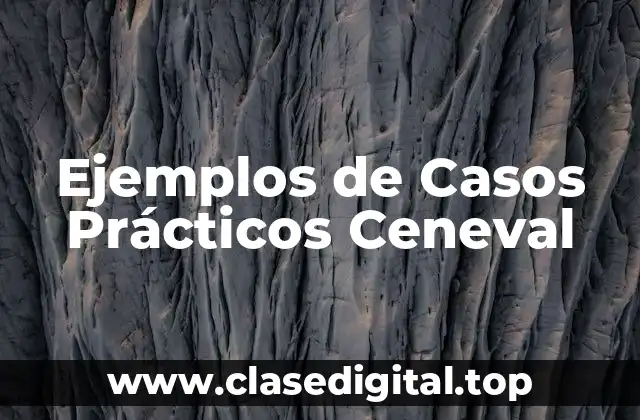 Ejemplos de Casos Prácticos Ceneval
